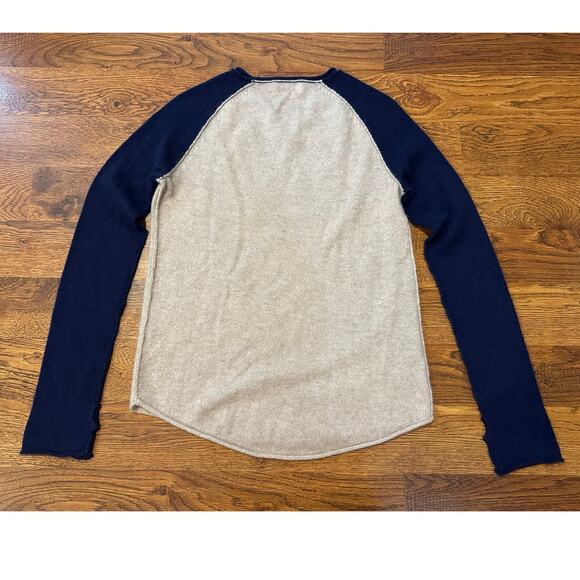 27 Miles Women's Malibu Cashmere Skull Studded Sweater Blue/Gray Size XS - Picture 2 of 10